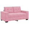 vidaXL Sofa Set 3 pcs Rosa 221 x 80 x 80 cm Samt