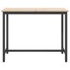 vidaXL Tisch Natur 100 x 50 x 77 cm Ingenieure Holz und Stahl