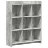 vidaXL B&uuml;cherregal Beton Grau 87,5 x 30 x 111 cm Holzwerkstoff