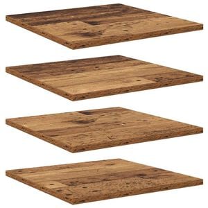 vidaXL Regalbrett 4 pcs Braun 40 x 40 x 1,5 cm Holzwerkstoff