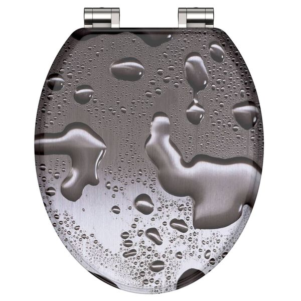 SCH&Uuml;TTE WC-Sitz mit Absenkautomatik GREY STEEL