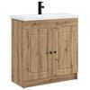 vidaXL Badezimmerm&ouml;bel-Set Artisan-Eiche 78,5 x 37,5 x 81 cm
