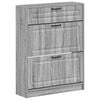 vidaXL Schuhschrank UTRECHT 78 x 24 x 100 cm Holzwerkstoff Sonoma-Grau