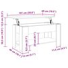 vidaXL Couchtisch Artisan-Eiche 101x49x52 cm Holzwerkstoff