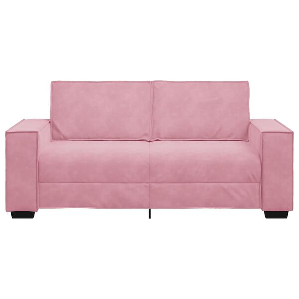 vidaXL 2-Sitzer-Sofa Rosa 180x78x84 cm Samt