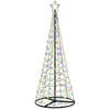 vidaXL LED-Spiraltannenbaum mit Standfu&szlig; EKENAS 180 cm 220 LEDs