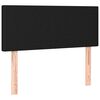 vidaXL Boxspringbett mit Matratze Schwarz 80x200 cm Stoff