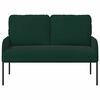 vidaXL Sofas mit Kissen 110cm Dunkelgr&uuml;n Sperrholz