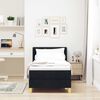 vidaXL Boxspringbett mit Matratze Schwarz 200 x 80 cm Polyester
