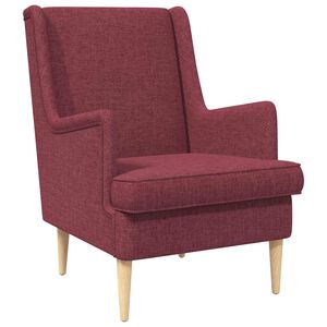 vidaXL Sessel Weinrot Stoff