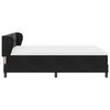 vidaXL Boxspringbett mit Matratze Schwarz 140 x 190 cm Samt