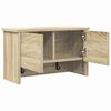 vidaXL Wandmontierter nachttisch mit T&uuml;r Sonoma-Eiche 50 x 20 x 30 cm