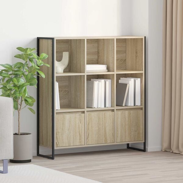 vidaXL B&uuml;cherregal 2 pcs Sonoma 99,5 x 30 x 108 cm Holzwerkstoff