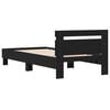 vidaXL Bettrahmen Schwarz Eichen-Optik 203 x 95 x 70 cm Holzwerkstoff