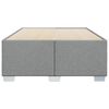 vidaXL Bettgestell ohne Matratze Hellgrau 120x200 cm Stoff