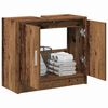 vidaXL Badezimmerschrank mit Tür Altholz 63 x 29 x 55 cm Holzwerkstoff