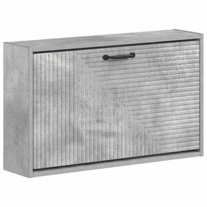 vidaXL Wandmontierter Schuhschrank HAARLEM 71 x 17 x 43 cm Betongrau