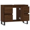 vidaXL Badschrank Braun Eichen-Optik 80x33x60 cm Holzwerkstoff
