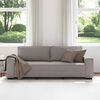 vidaXL 3-Sitzer-Sofa Taupe 220x77x82 cm Stoff