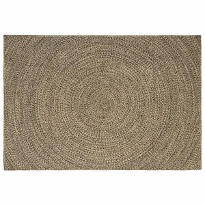 vidaXL Bereichsteppiche Nat&uuml;rlich und Schwarz 240 x 340 cm Jute