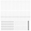 vidaXL Zaun mit Pfosten Silber 1,2 x 50 m Stahl