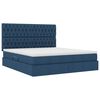 vidaXL Bett mit Stauraum und LED mit LED Blau 180 x 200 cm Polyester