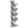 vidaXL Baumb&uuml;cherregal 6-Stufig 30 x 18 x 100 cm Holzwerkstoff