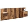 vidaXL Kopfteil mit Schrank mit Schubladen 3 pcs Altholz Holzwerkstoff