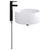 vidaXL Waschbecken f&uuml;rs Badezimmer Matt Schwarz 38,5 x 38,5 x 16 cm