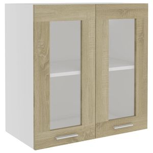 vidaXL H&auml;ngeglasschrank Lyon Sonoma-Eiche 60x31x60 cm Holzwerkstoff