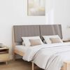 vidaXL Gepolstertes Kopfteil Taupe 160 cm Massives Kiefernholz