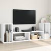 vidaXL TV-Schr&auml;nke 2 Stk. Wei&szlig; 75x30x50 cm Holzwerkstoff