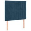 vidaXL Kopfteil Dunkelblau 90x5x118/128 cm Samt