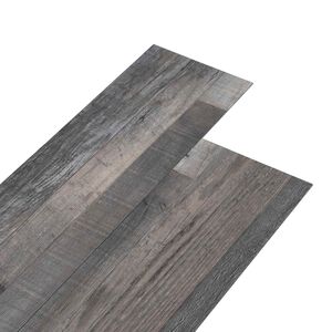 vidaXL Bodenplanken Grau 5,26 m&sup2; 18 Stk. PVC
