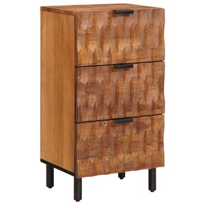 vidaXL Sideboard mit Speicher Akazienbraune Oberfl&auml;che 40 x 33 x 75 cm