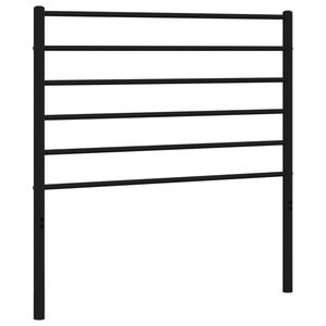 vidaXL Ersatz-Kopfteil Metall Schwarz 80 cm