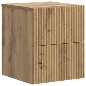 vidaXL Wandmontierter Nachttisch Artisan-Eiche 33 x 34,5 x 40 cm