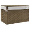 vidaXL Wäschekorb mit Deckel 55,5x35x34 cm Poly Rattan