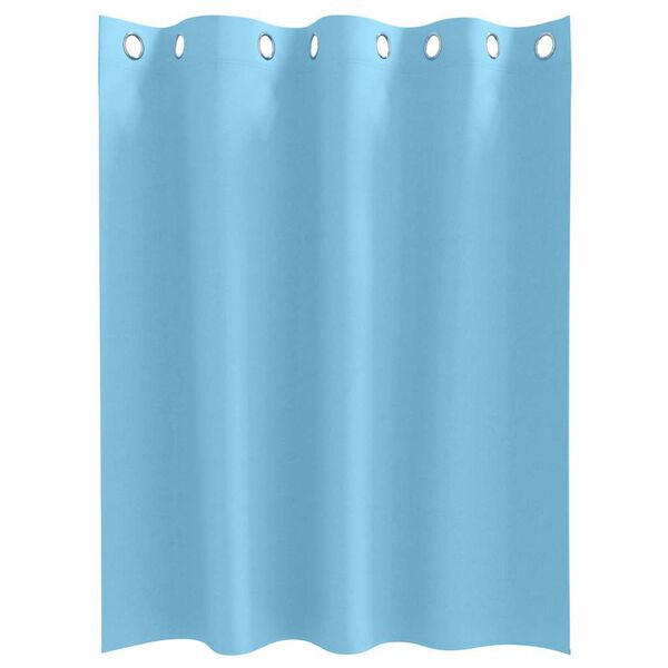 vidaXL Verdunkelungs-Vorh&auml;nge mit Ringen 2 pcs Himmelblau 140 x 140 cm