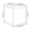 vidaXL Sitzbank mit Stauraum Schwarz 42x42x45 cm Holzwerkstoff