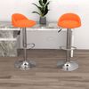 vidaXL Barhocker 2 Stk. Orange Kunstleder