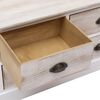 vidaXL TV-Schrank Wei&szlig; & Hellbraun 108x30x40 cm Massivholz Paulownia
