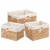 vidaXL Aufbewahrungsk&ouml;rbe 3 stk. Wasserhyazinthe 35 x 30 x 25 cm Natur