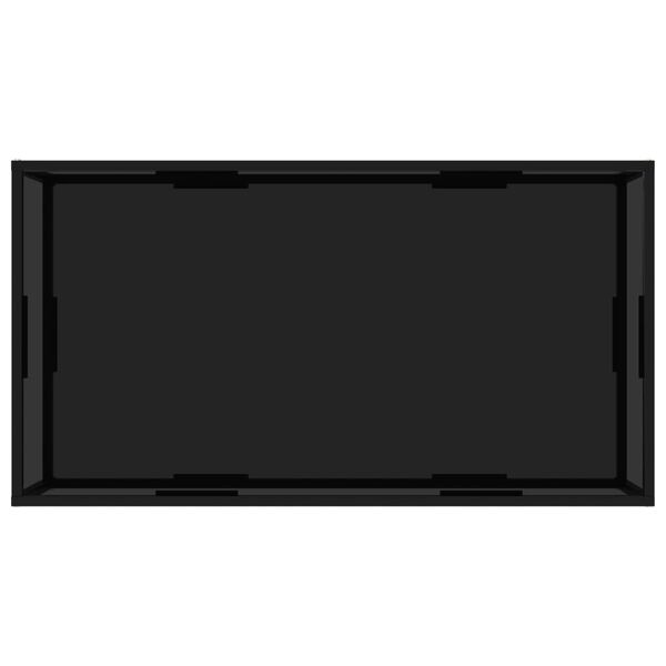 vidaXL Couchtisch Schwarz 120x60x35 cm Hartglas
