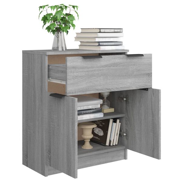 vidaXL Sideboard Grau Sonoma 60x30x70 cm Holzwerkstoff