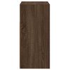 vidaXL Sideboard mit LED-Beleuchtung Braun Eichen-Optik 80x35x75 cm