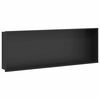 vidaXL Duschnische Schwarz 90 x 30 x 9,5 cm Edelstahl