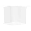 vidaXL Moskitonetz zum Aufh&auml;ngen 156 Mesh Wei&szlig; 220x100x150 cm