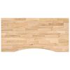 vidaXL Schreibtischplatte Unbehandelt 100x50x2,5 cm Massivholz Eiche