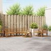 vidaXL Outdoor-Sofagarnitur 7 pcs Natur Massivholz Akazie